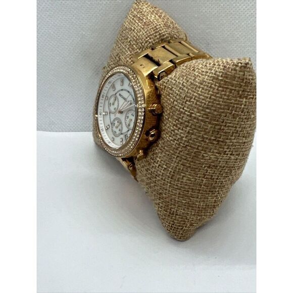 Michael Kors Parker MK5491 Women's Gold Stainless Steel Analog Dial Watch JNA370 - Picture 2 of 11